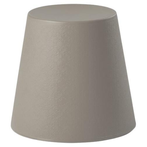 Dove Grey Ali Baba Stool by Giò Colonna Romano For Sale