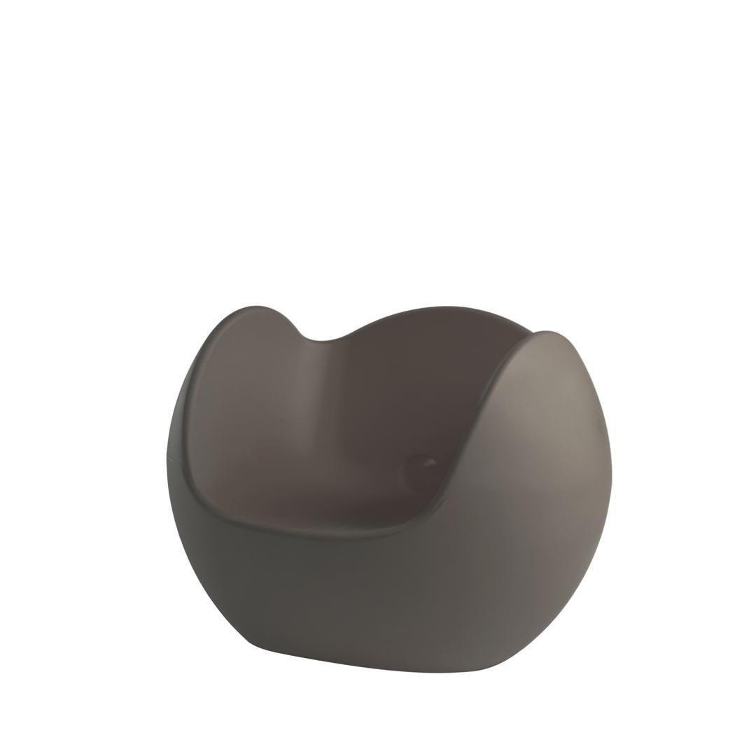 Dove Grey Blos Rocking Armchair by Karim Rashid For Sale 1