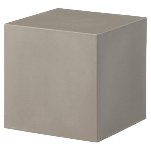 Dove Grey Cubo Pouf Stool by SLIDE Studio For Sale