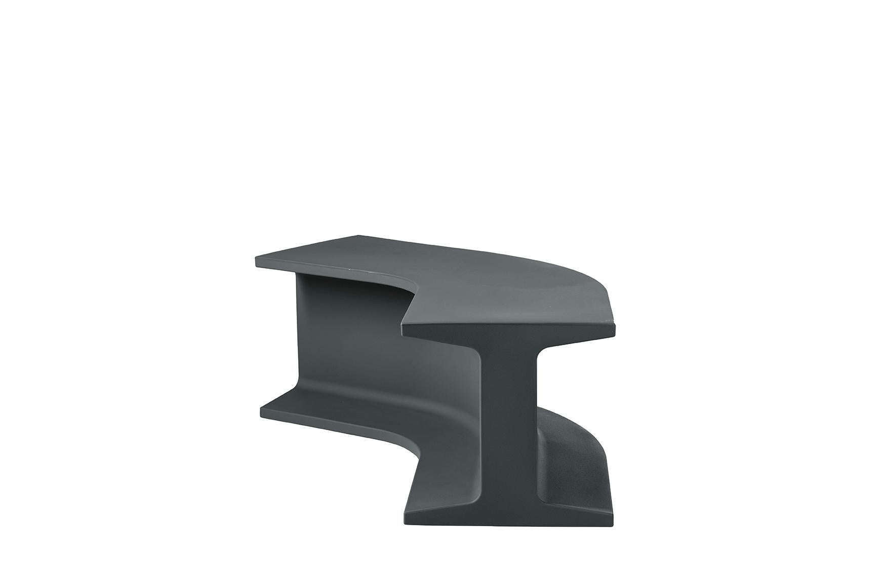 Contemporary Dove Grey Iron Modular Bench by Sebastian Bergne For Sale