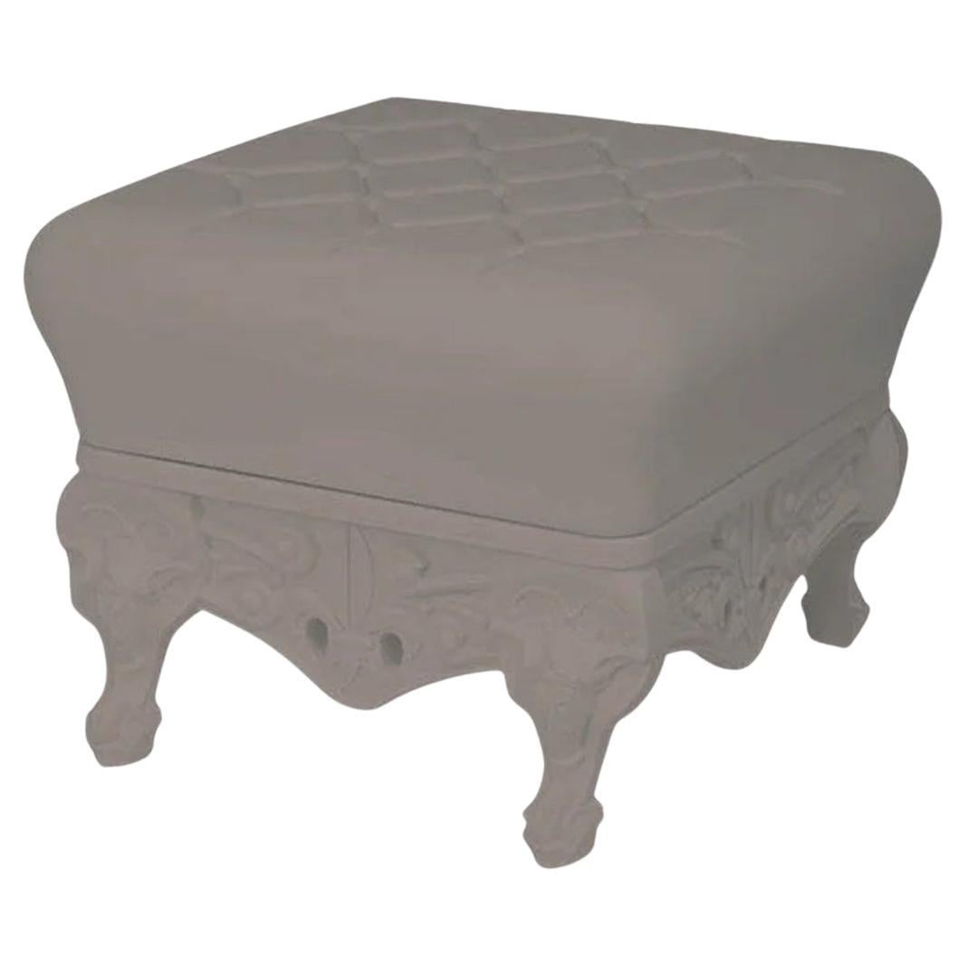 Pouf Prince d'amour gris tourterelle de Moro, Pigatti