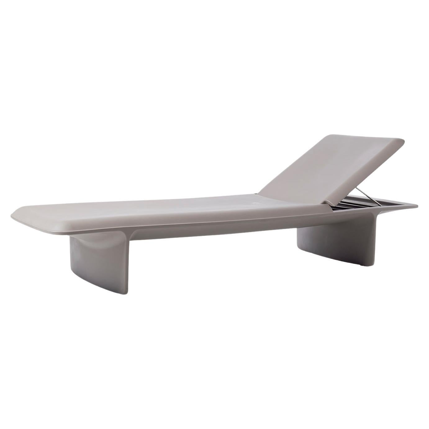 Dove Grey Ponente Sun Lounger by Martinelli Venezia Studio