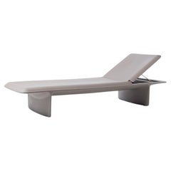 Dove Grey Ponente Sun Lounger by Martinelli Venezia Studio