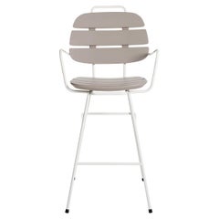 Sgabello alto Dove Grey Ribs Up di OTTO Studio