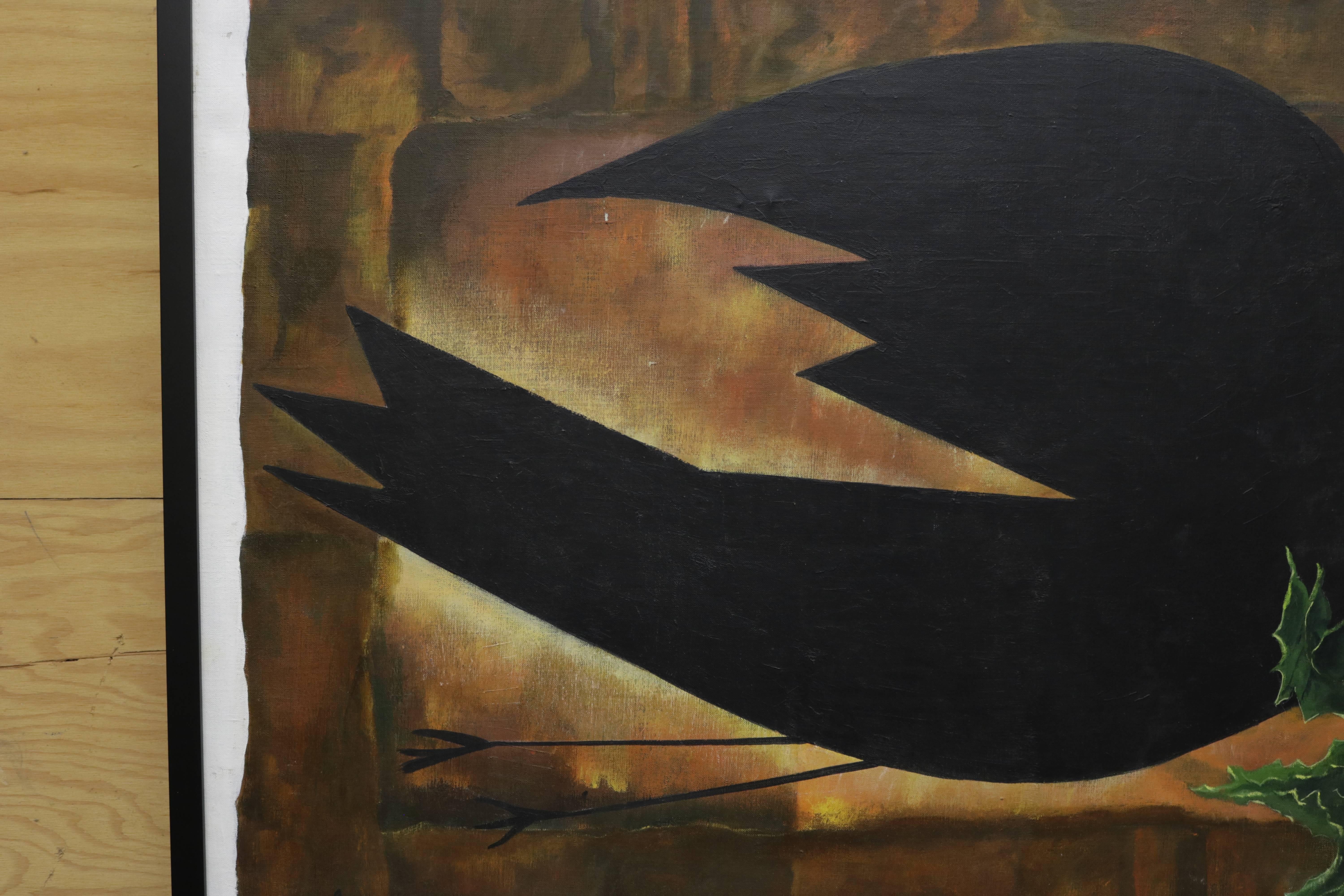American Dove Holding a Branch Oil Painting by David Segel