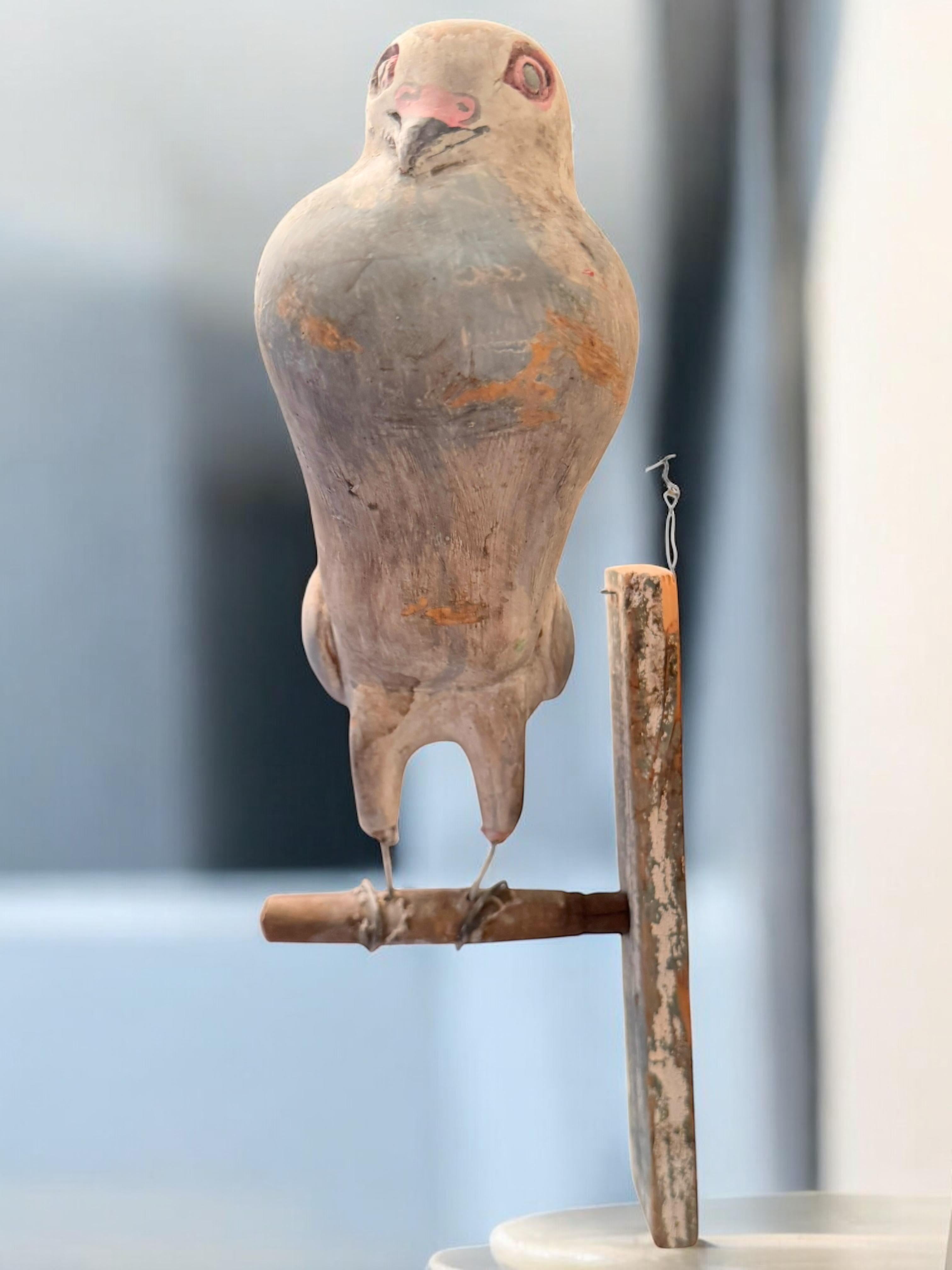 Dove Pigeon Viechtauer Hand Carved Wood Bird Black Forest Folk Art, Austria 1900 For Sale 7