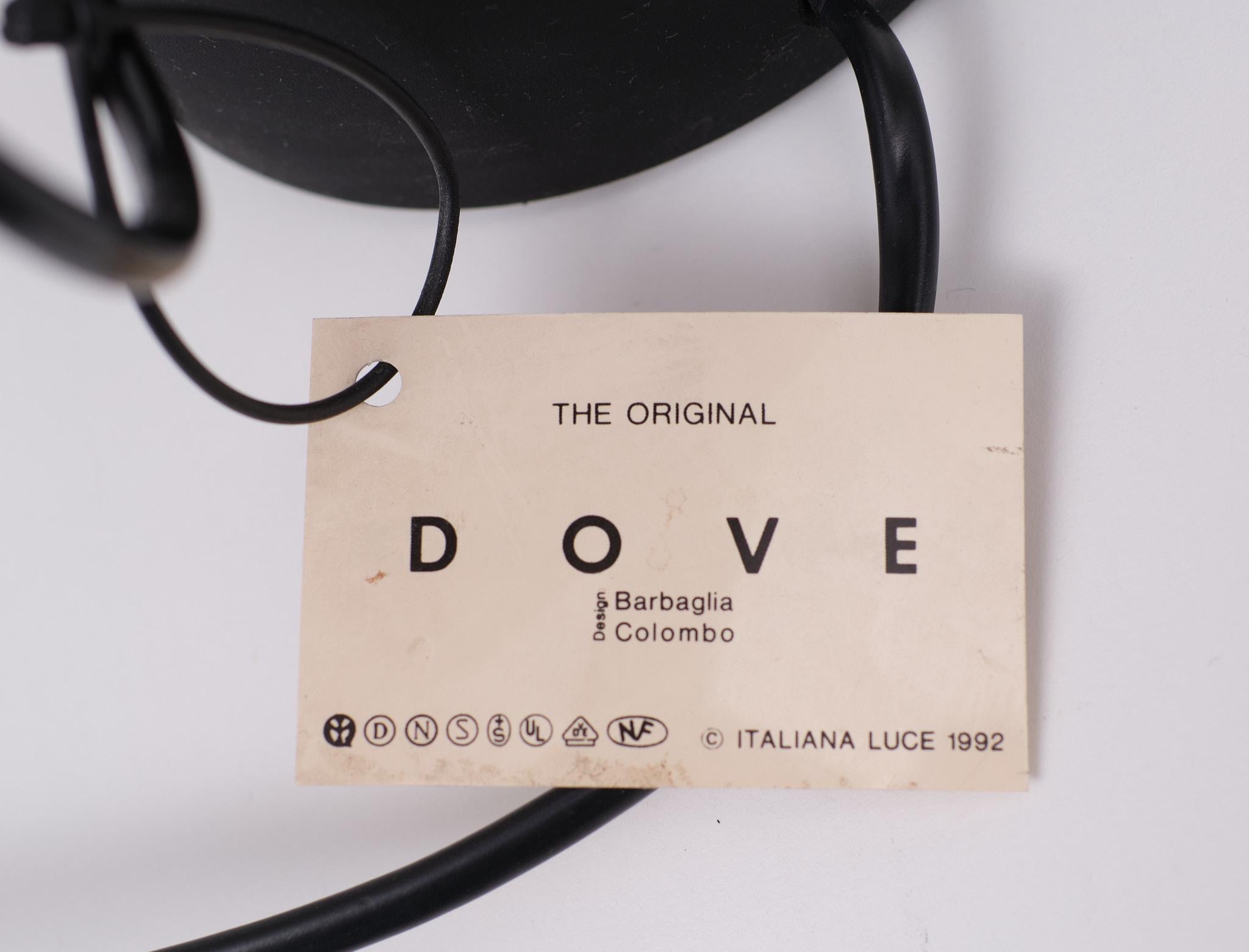 Dove table lamp Designers Mario Barbaglia & Marco Colombo New old stock  1980s  For Sale 2