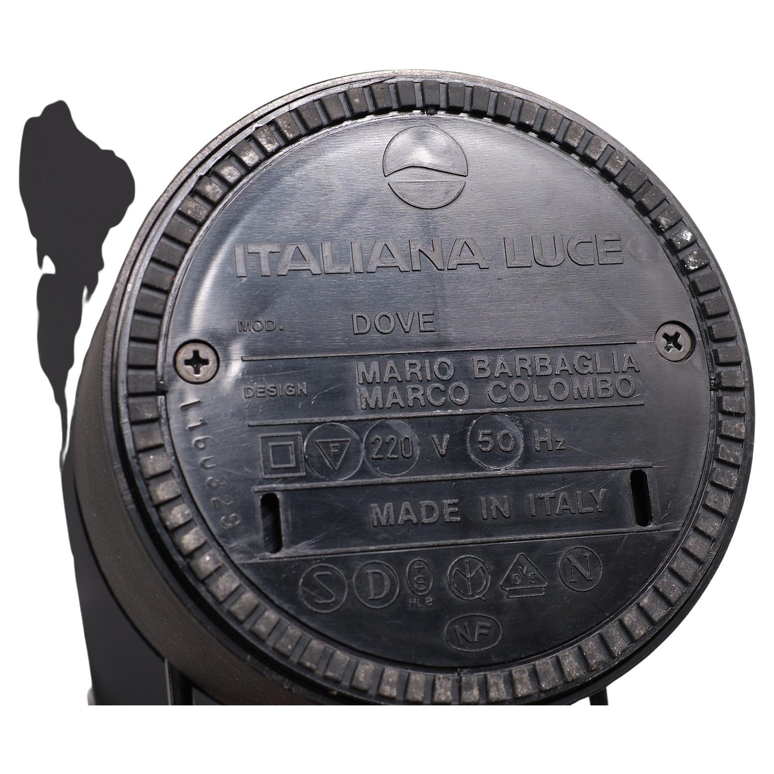 Lampe de table Dove des designers Mario Barbaglia & Marco Colombo Nouveau stock ancien  1980s en vente 1