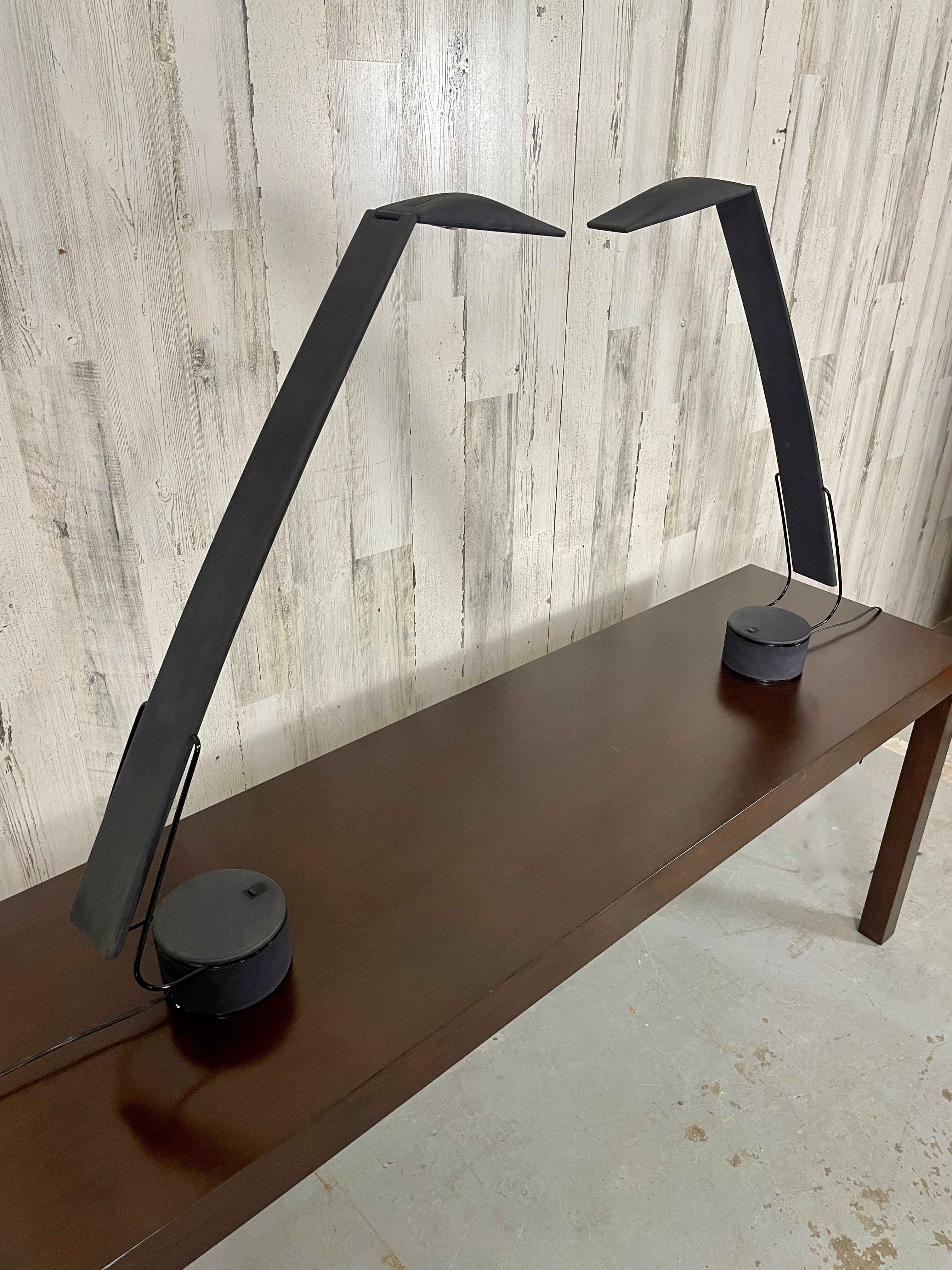 Dove Task Lamps by Mario Barbaglia & Marco Colombo- A Pair For Sale 1