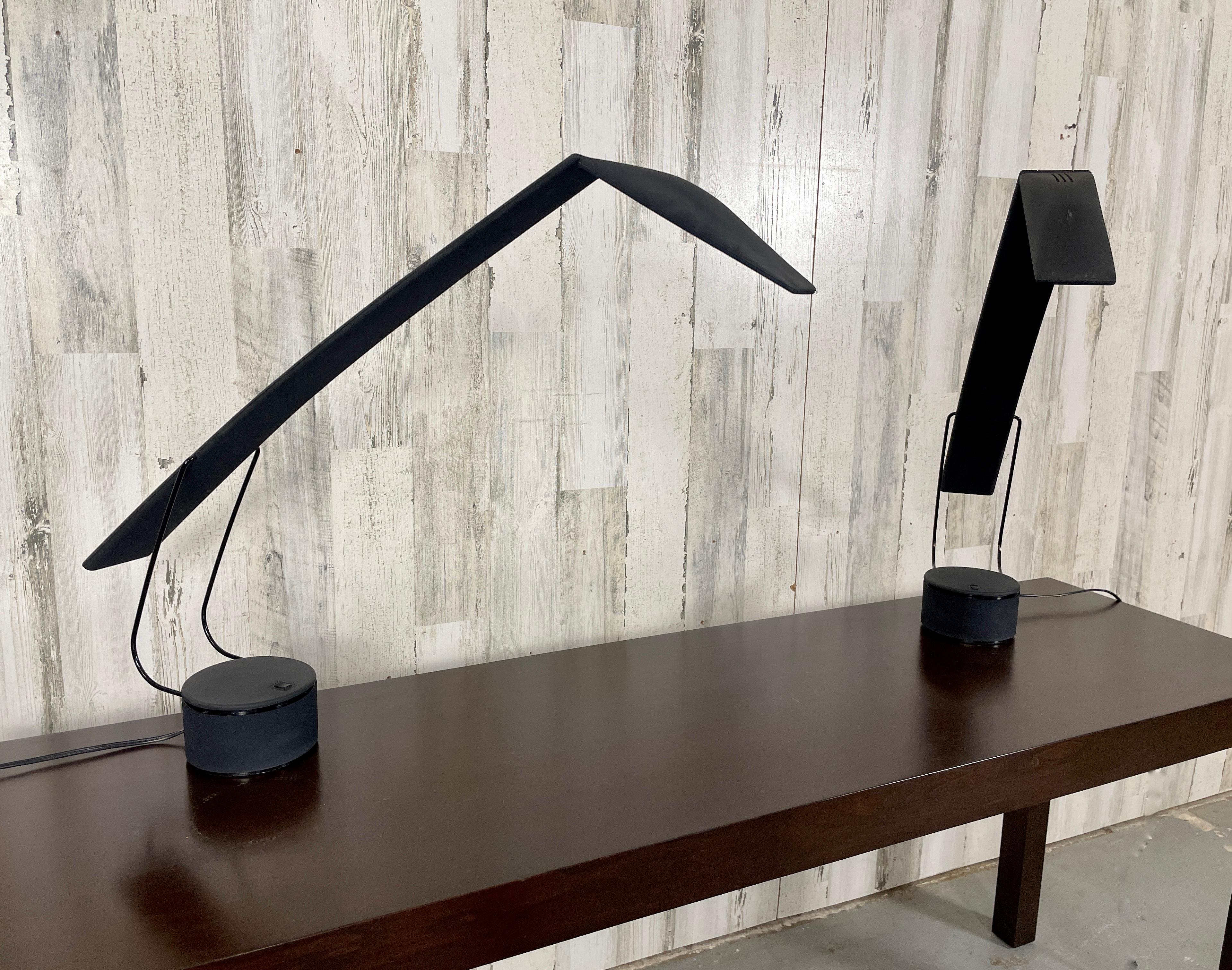 Modern Dove Task Lamps by Mario Barbaglia & Marco Colombo- A Pair  For Sale