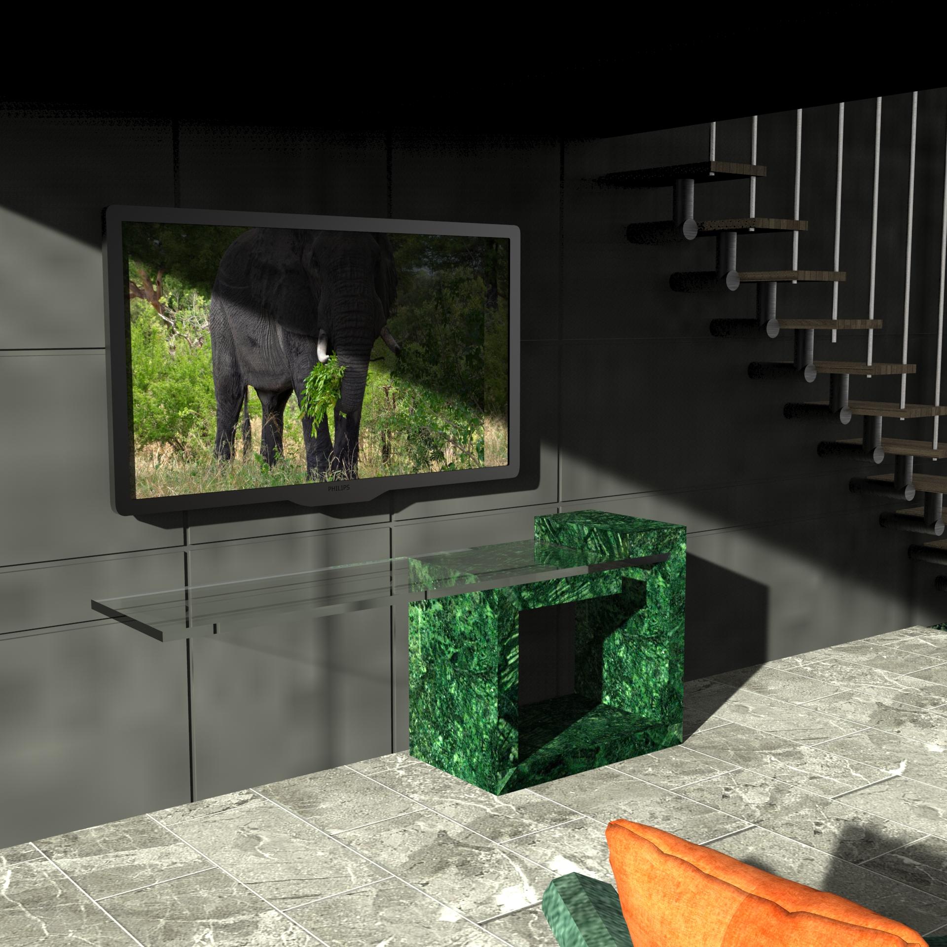 Table TV Dove Marble Modern Design Italian Marble Craftmanship Made in Spain en vente 12