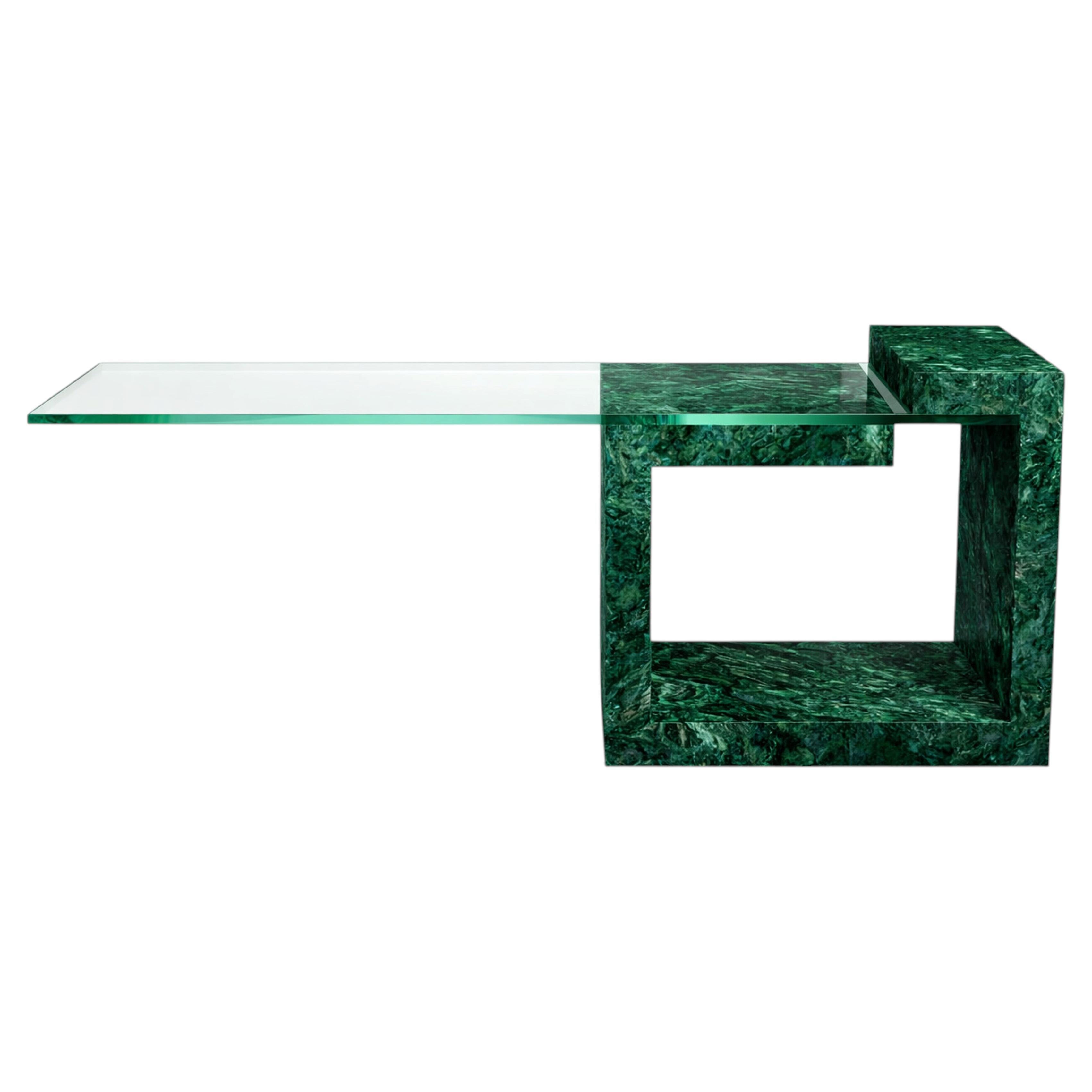 Mesa de TV Dove Mármol Diseño moderno Mármol italiano Hecho a mano en España