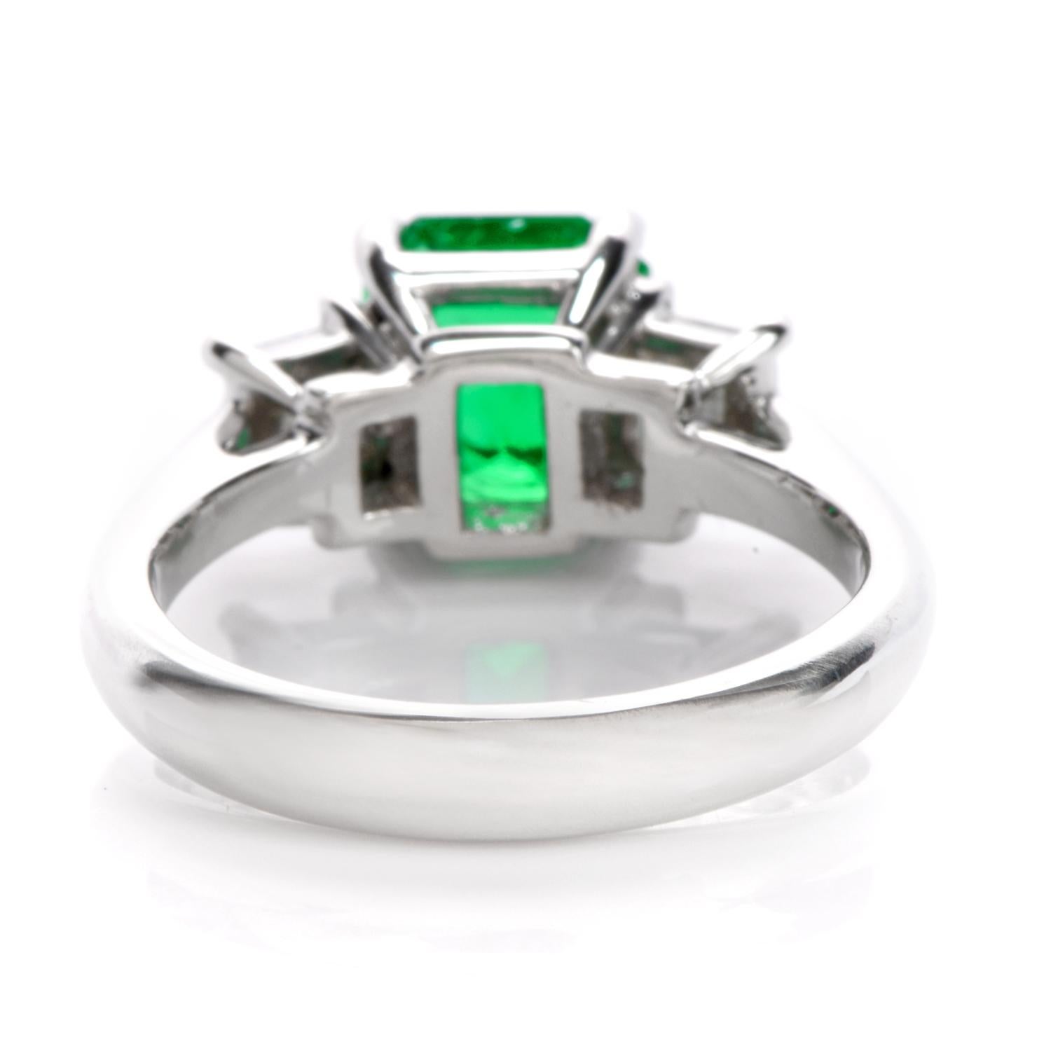 asscher cut emerald ring