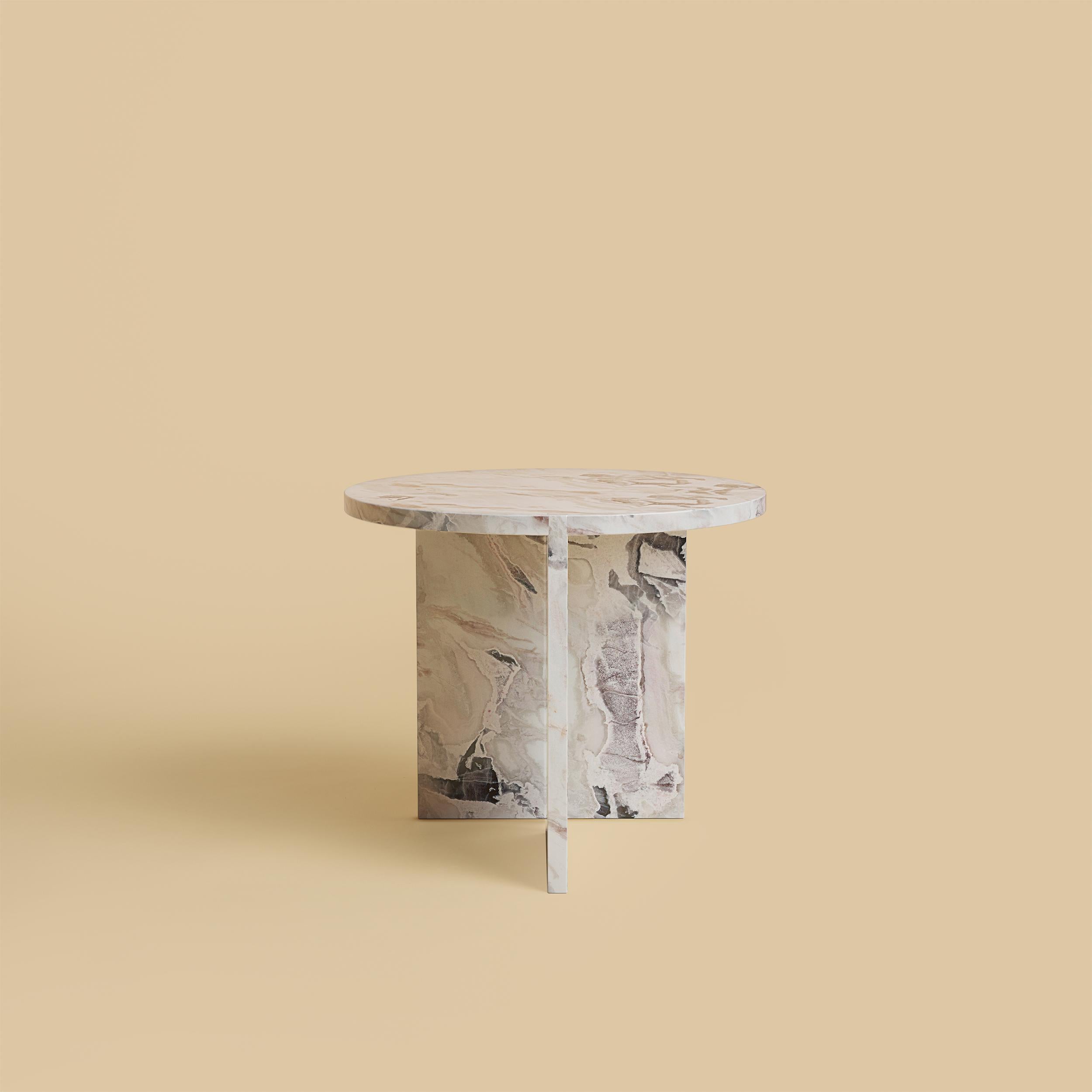italien Table d'appoint Kyushu blanche Dover par Lebanto en vente