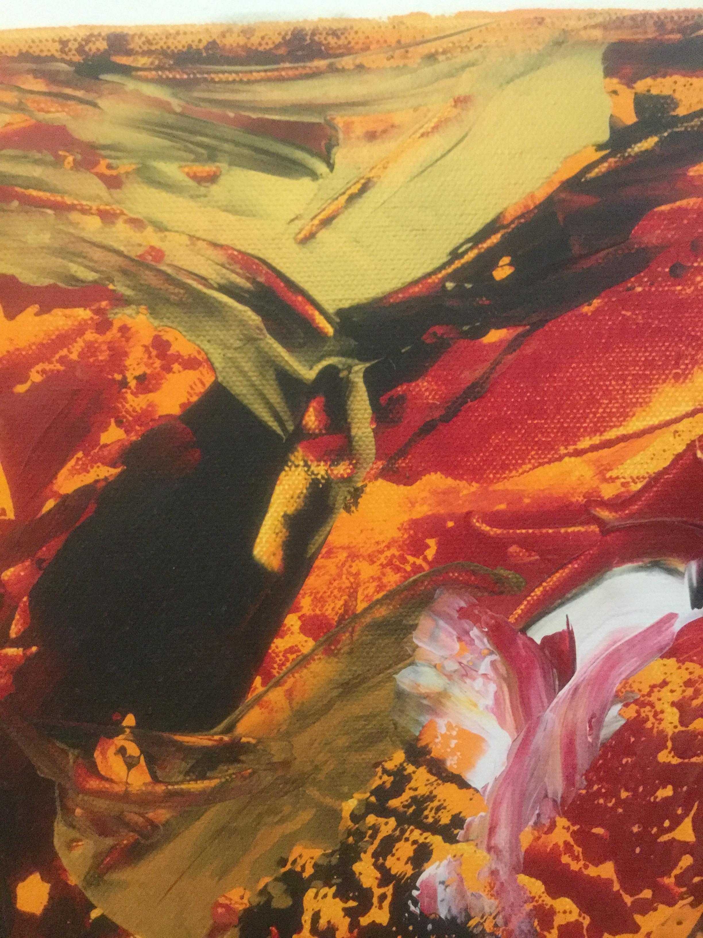 Colombe e corvi' Acrilico su tela/2013 60 x 80 cm di Eitan Rubin