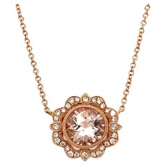 Doves by Doron Paloma 18kt Rose Gold Morganite Pendant