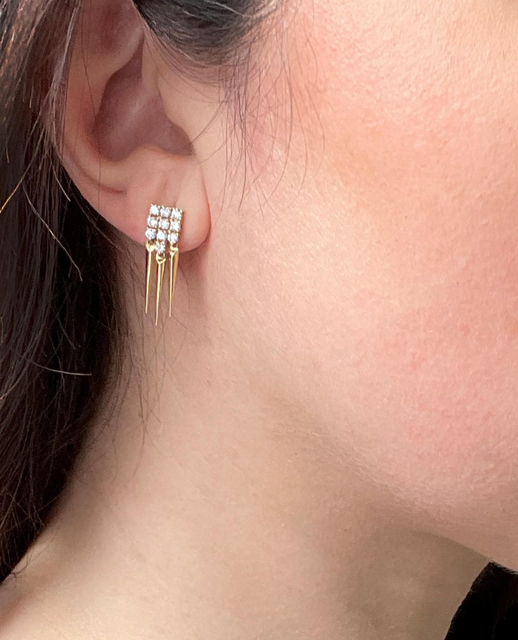 spikey earrings