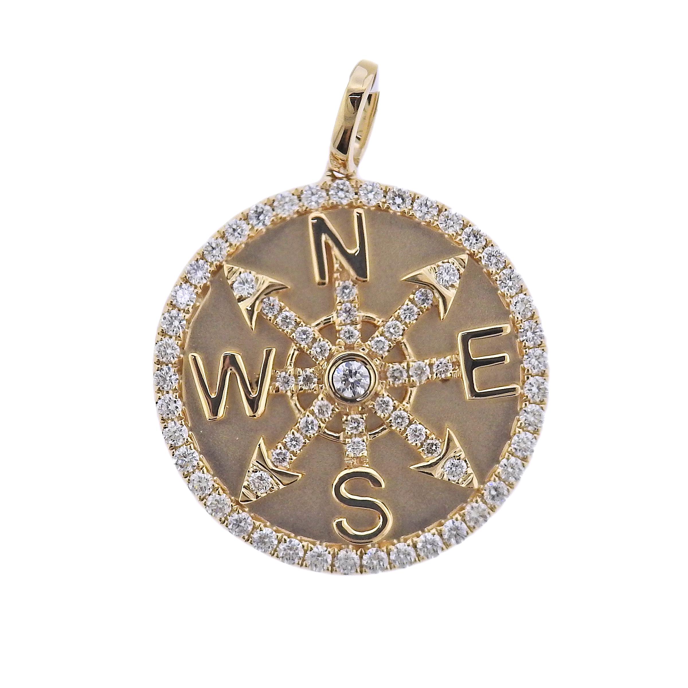 compass medallion necklace