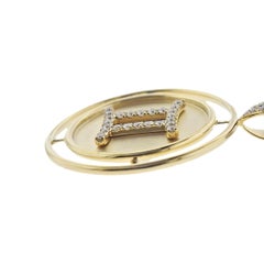 Doves Doron Paloma Gold Diamond Pisces Zodiac Pendant