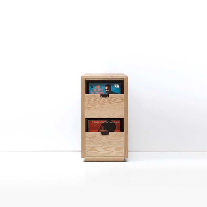 walnut vinyl storage