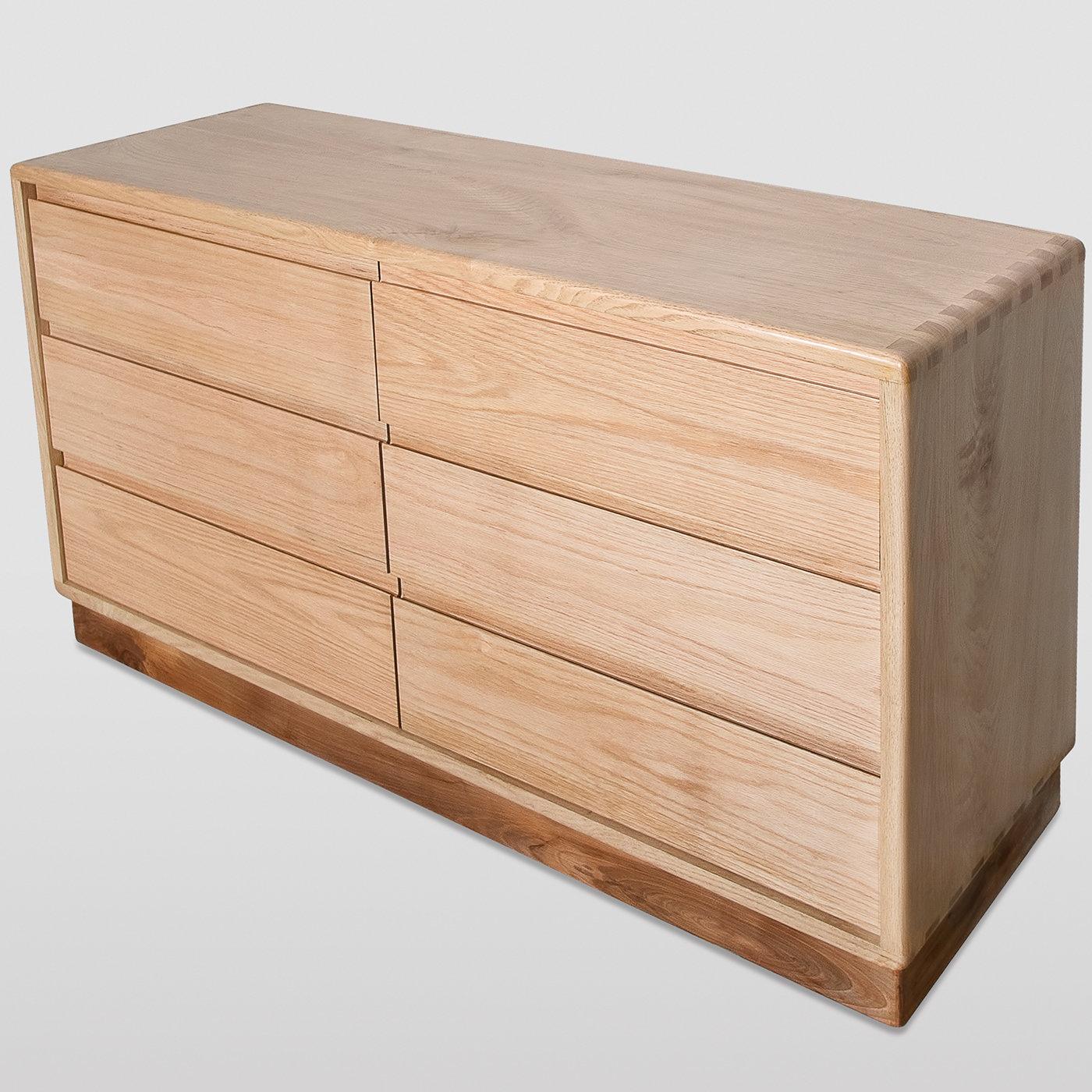 Contemporary Dovetail 6-Drawer Dresser For Sale