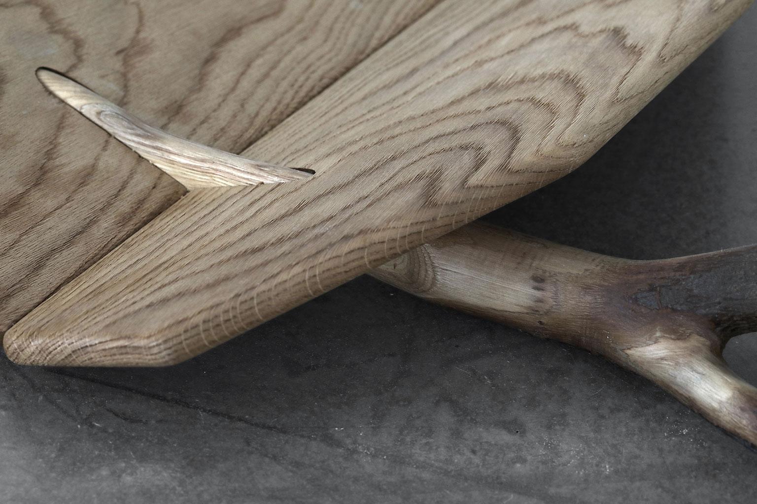 The doveTail centerpiece is a miniature evocation of the iconic fallen tree bench where brute force is replaced by the fragility that is as much a part of the tree.

Though in a numbered edition, each doveTail is unique on its own thanks to the