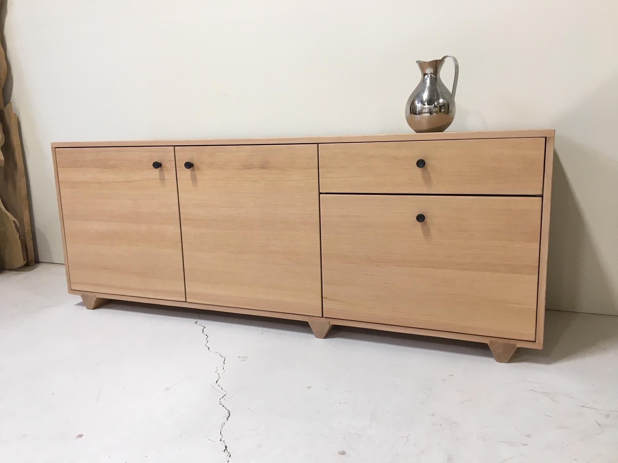 Modern Dovetail Credenza  by Studio Moe in Vertical Grain Douglas Fir For Sale