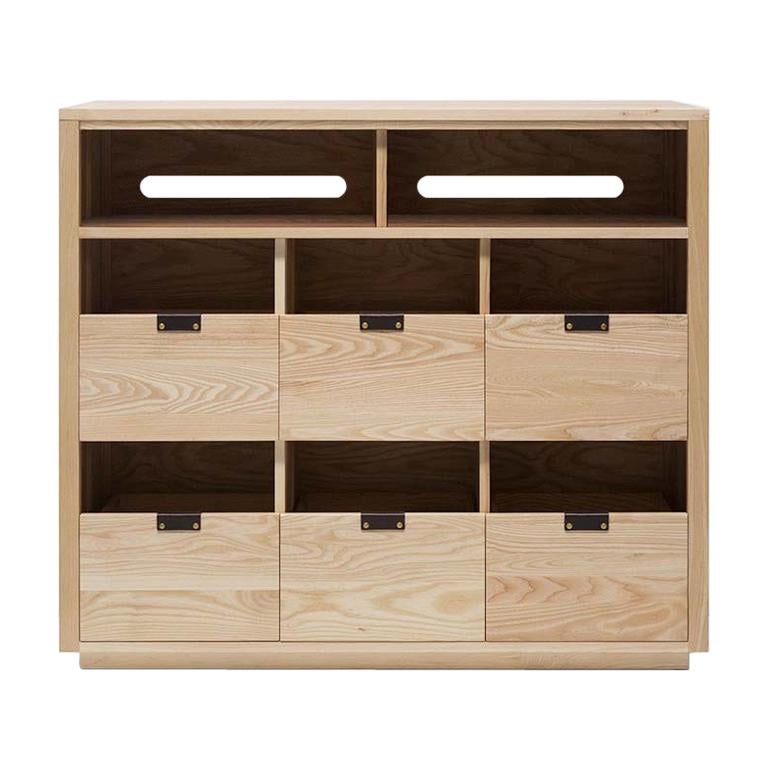Armoire de rangement en vinyle à queue d'aronde 3 x 2,5 avec étagère pour équipement
