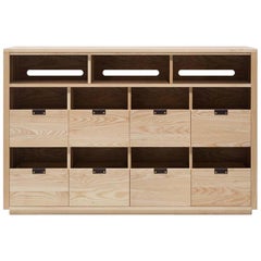 Armoire de rangement en vinyle à queue d'aronde 4 x 2,5 avec étagère pour équipement