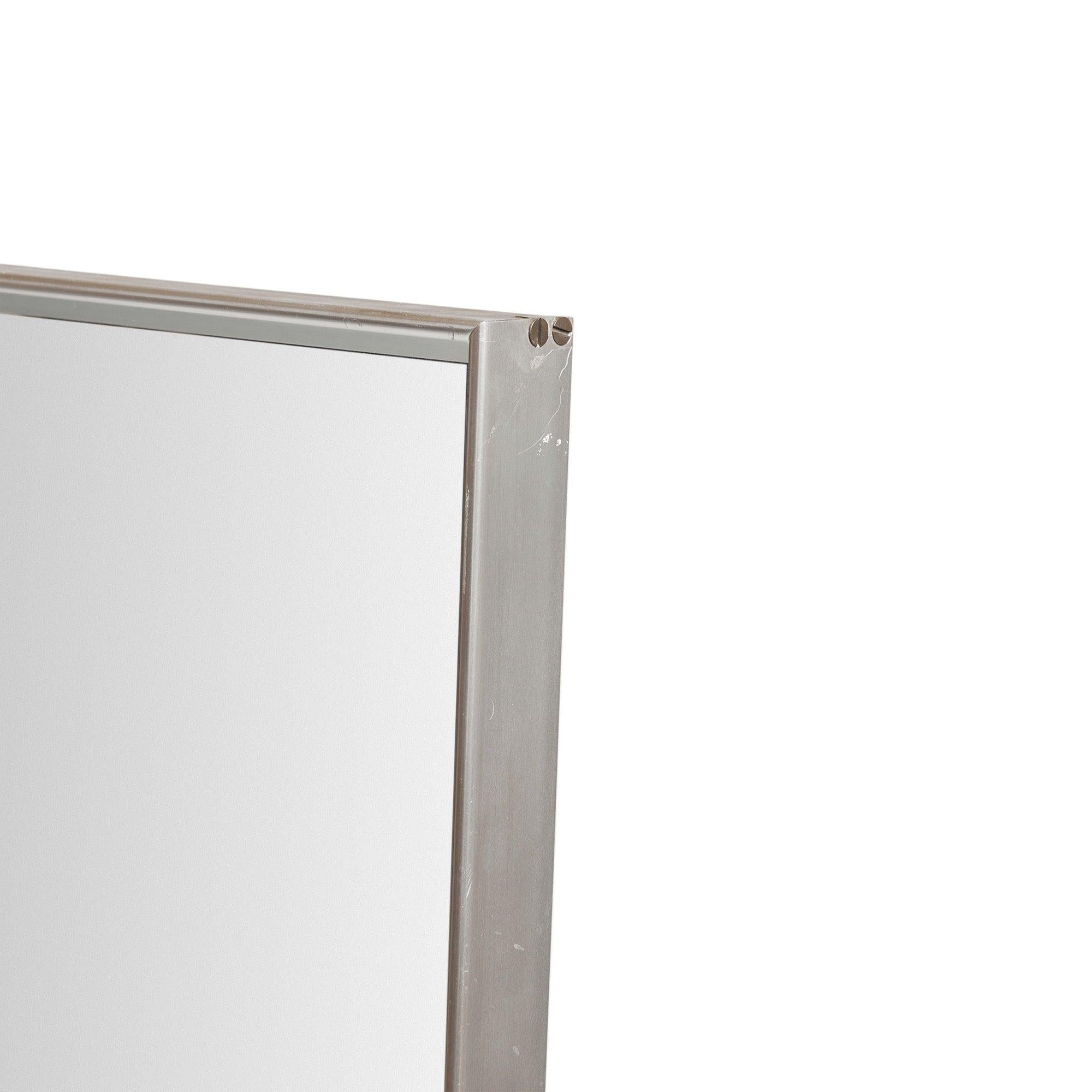 Americano Specchio da parete in alluminio con incastro a coda di rondine per Hart Mirror Plate Company in vendita
