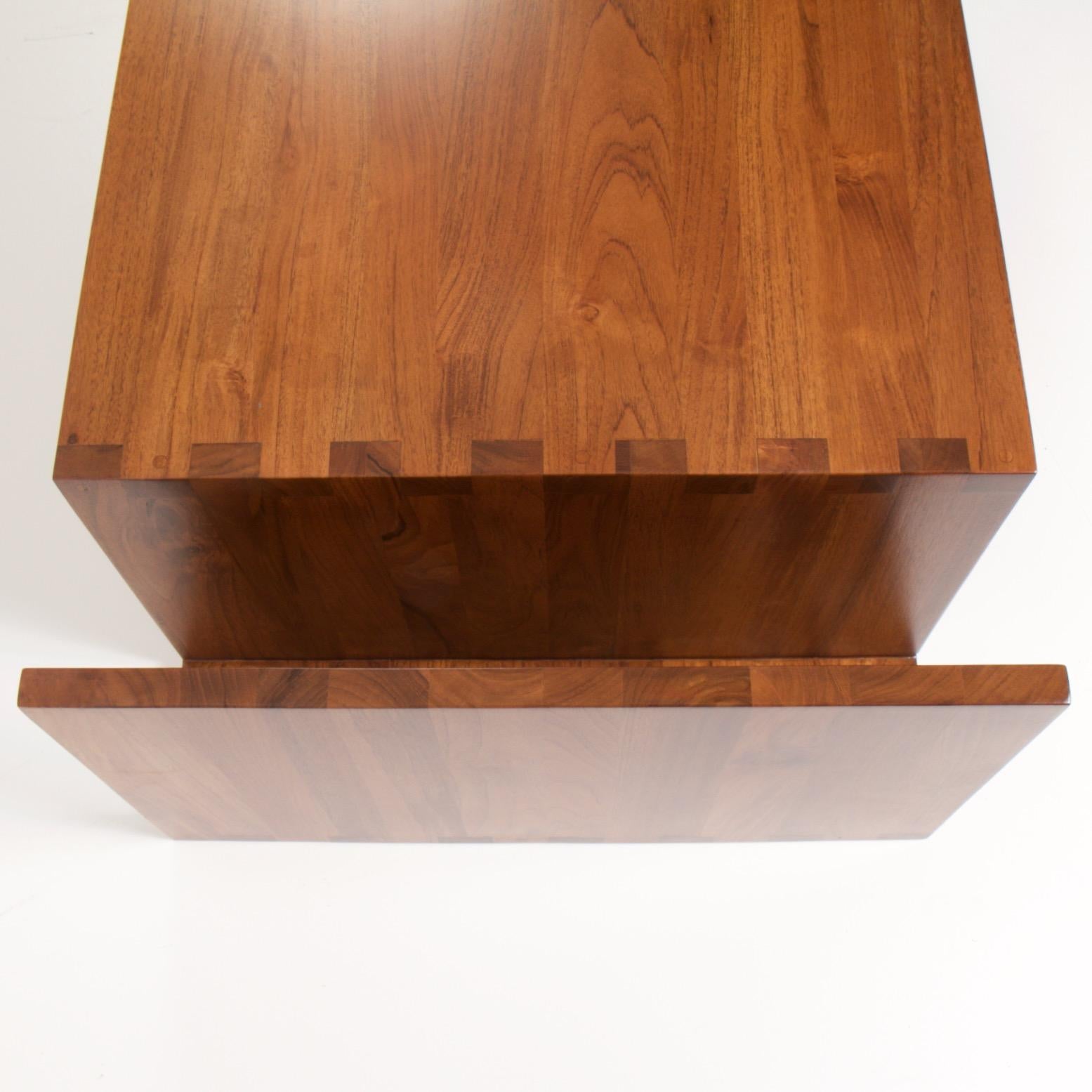 Contemporary Dovetailed Walnut Coffee Table