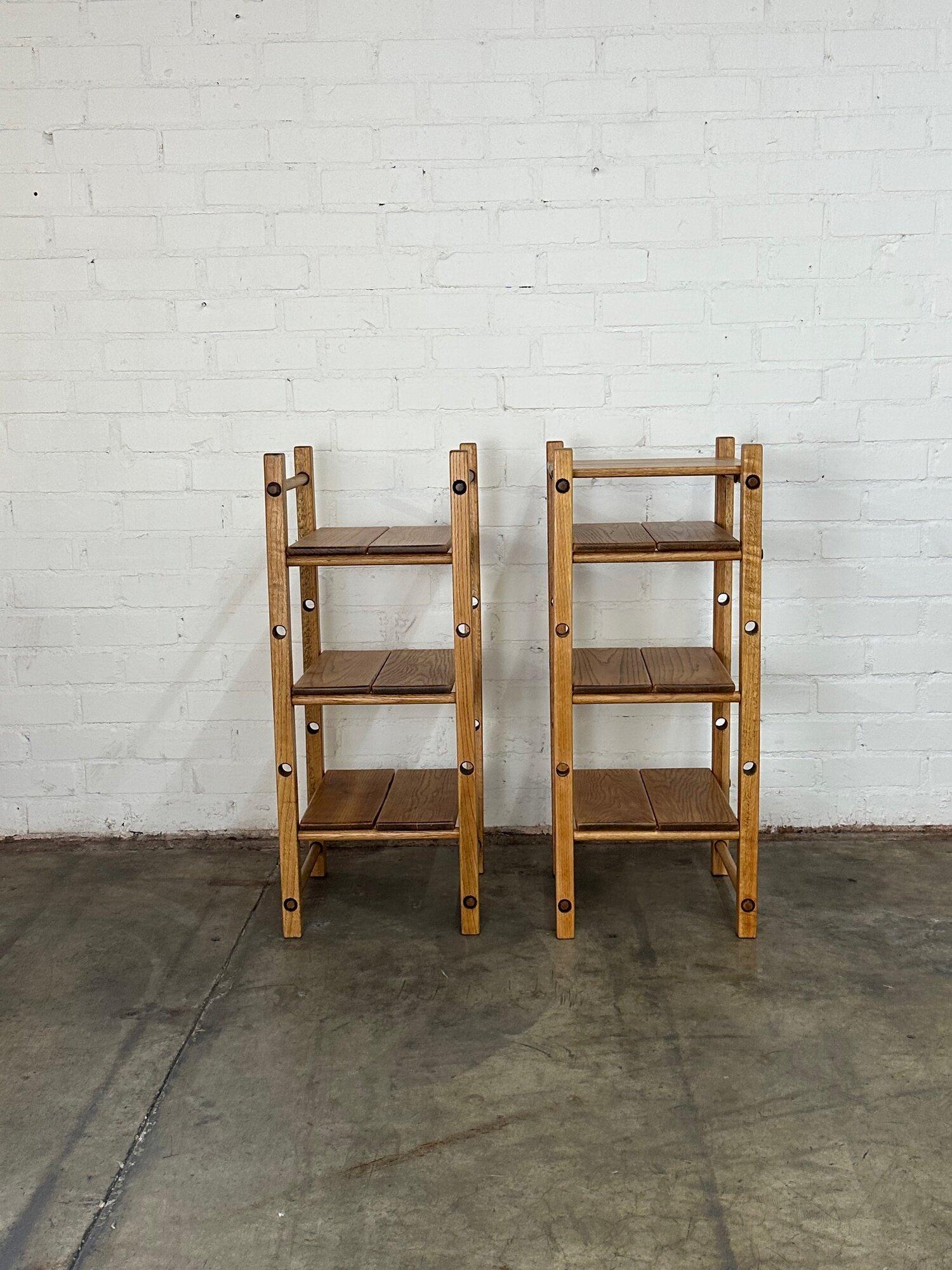 Dowel system tiered shelving unit For Sale 1