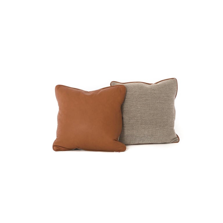 Down Filled Wool And Leather Throw Pillows For Sale At 1stdibs