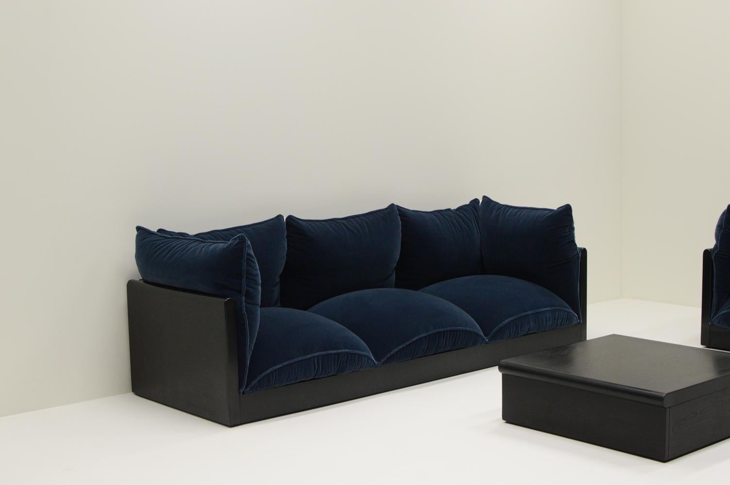 “Down” sofa set by Carlo Bartoli for Rossi di Albizzate, 1970s Italy. In Good Condition For Sale In Landgraaf, NL