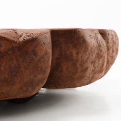Down To Earth • Hand-Sculpted Red Earth Stone Coffee Table by Odditi