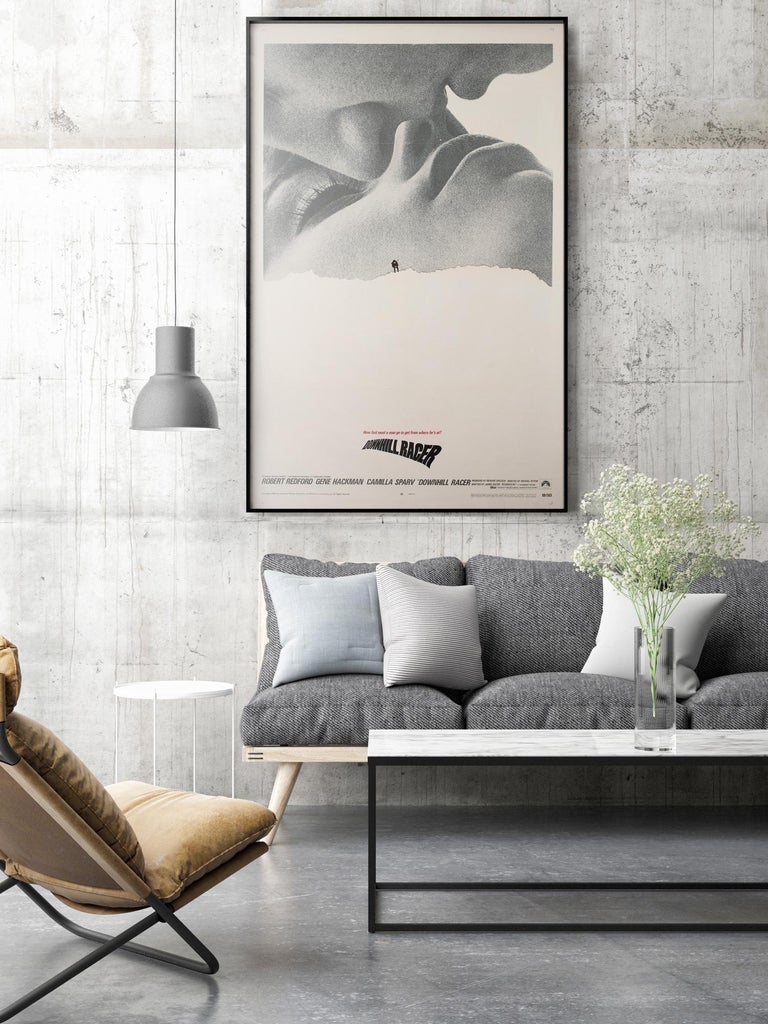 Downhill Racer 1969 US 1 Sheet Film Movie Poster, Linen Backed at 1stDibs