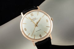 Doxa 14k Rose Gold Anti-Magnetic Automatic Watch w/ Black Leather Band