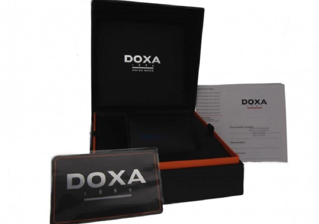Montre homme Doxa Army 42,5 mm Cadran beige et bracelet caoutchouc noir 785.10.031.20 Unisexe en vente