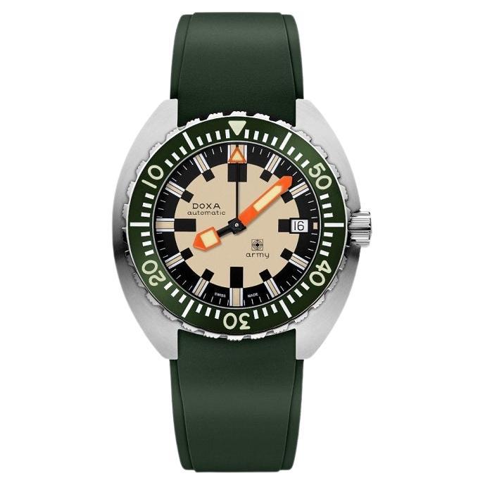 Doxa Army Bronze Bezel 42.5mm Men's Watch 785.10.031G.26 For Sale
