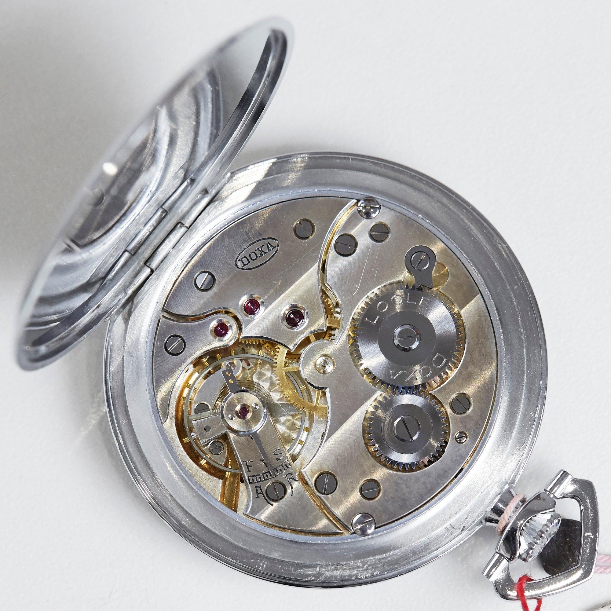 Doxa Pocket Watch Unisex Stainless Steel NOS Watch 6
