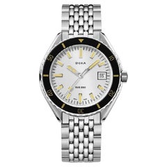 Reloj de caballero Doxa Searambler 42 mm esfera plateada 799.10.021.10