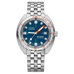 Used Doxa Sub 1500T Caribbean Automatic Blue Dial Men's Watch 883.10.201.10