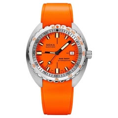 Used Doxa Sub 1500T Professional 45mm Orange Strap Men's Watch 883.10.351.21