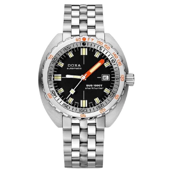 Doxa Sub 1500T Sharkhunter Automatic Black Dial Men's Watch 883.10.101.10 For Sale