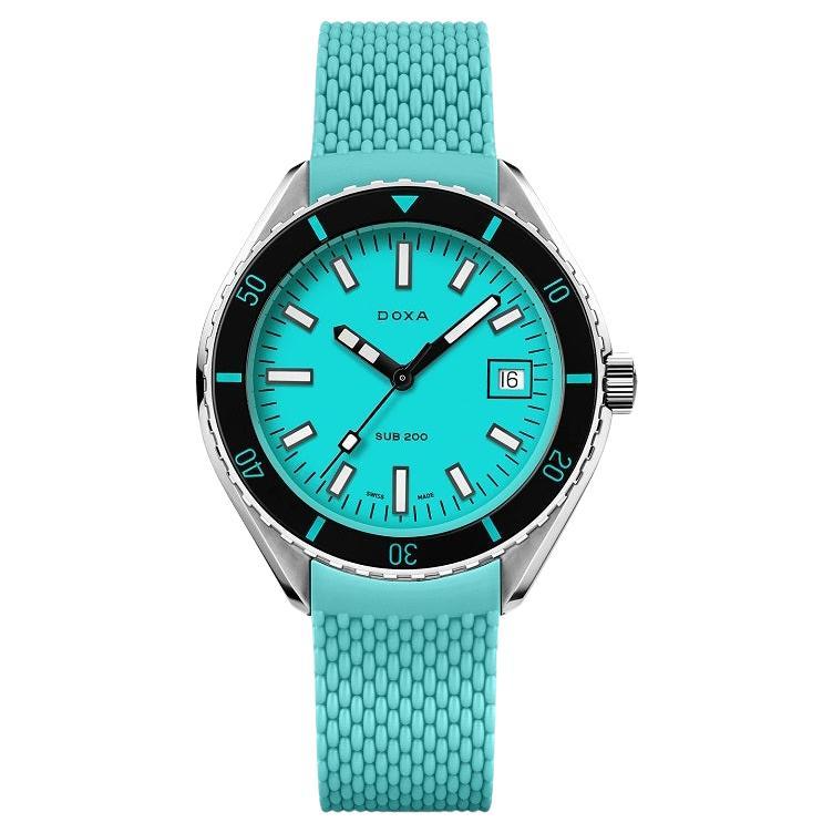 Doxa Sub 200 Aquamarine 42mm Automatic Men's Watch 799.10.241.25 For Sale