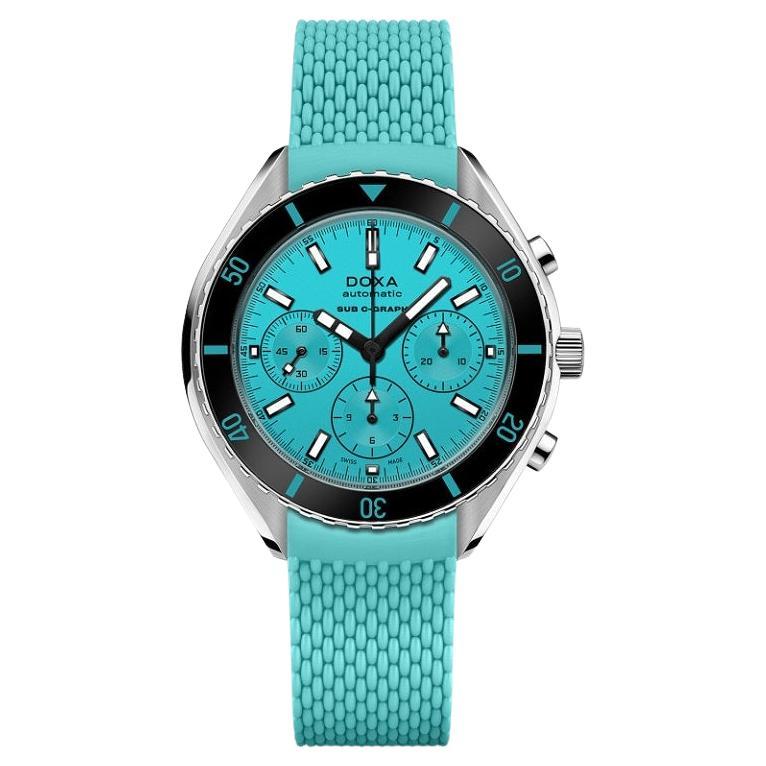 Doxa Sub 200 C-Graph Aquamarine Automatic Men's Watch 798.10.241.25 For Sale