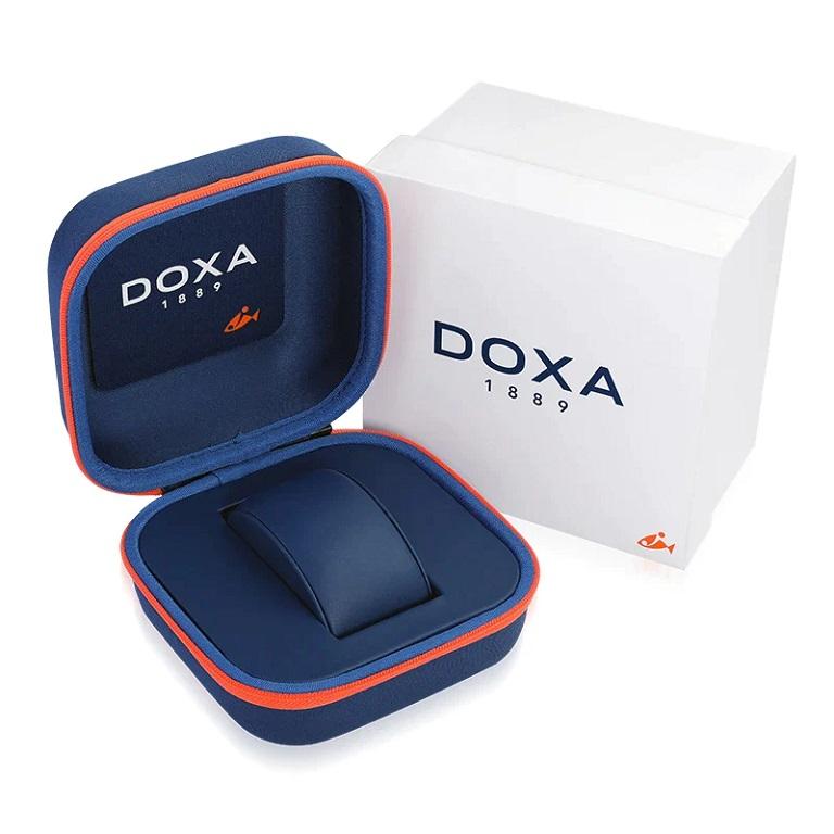 Doxa Sub 200 C-Graph II Herrenuhr mit weißem Perlgummi-Armband 797.10.011W.23 für Damen oder Herren im Angebot