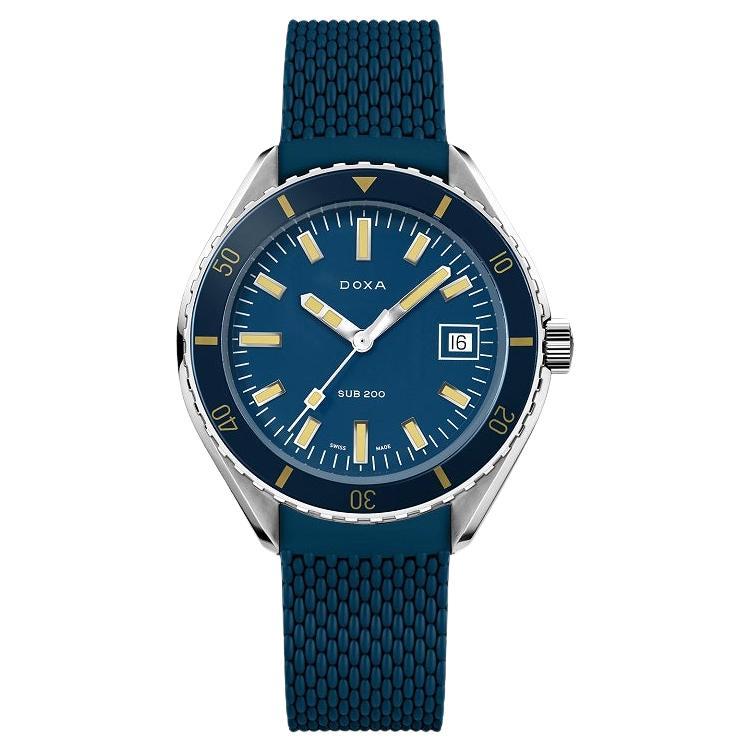 Doxa Sub 200 Caribbean 42mm Blue Dial Men's Watch 799.10.201.32 For Sale