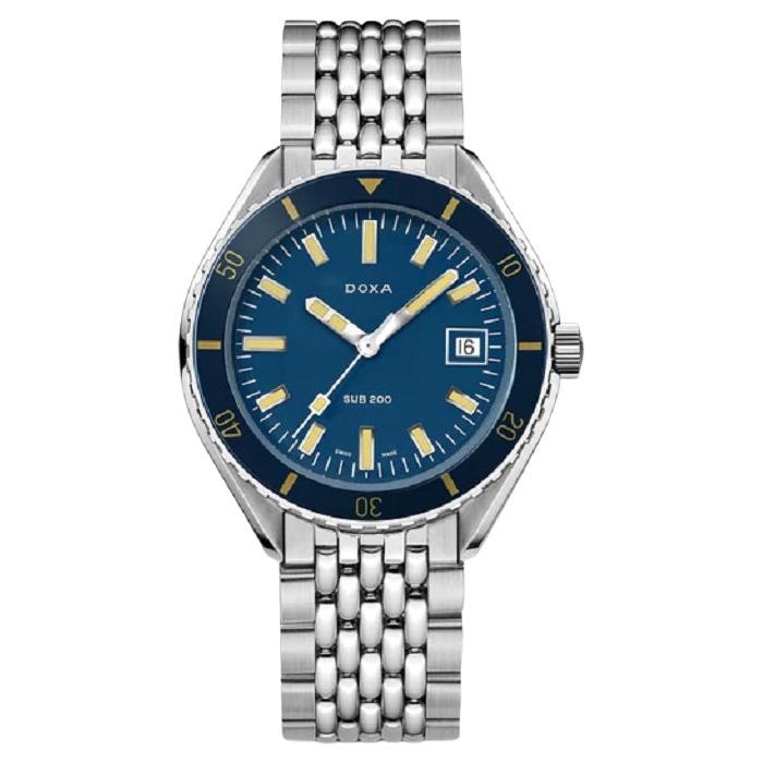 Doxa Sub 200 Caribbean Automatic Blue Dial Men's Watch 799.10.201.10 For Sale