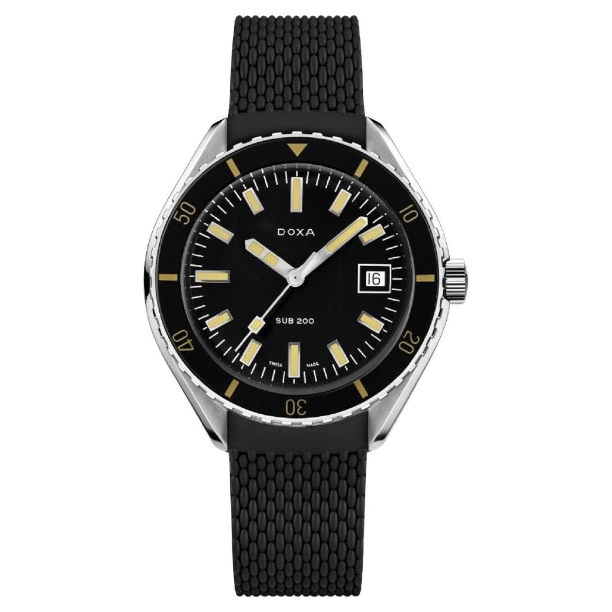 Doxa Sub 200 Sharkhunter Automatic Black Dial Men's Watch 799.10.101.20 For Sale